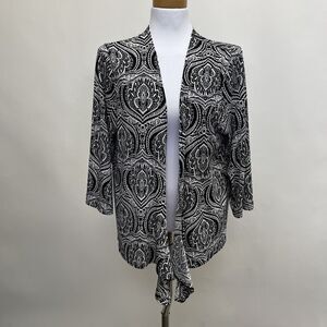 Easywear by Chico's Women's Top Size 3 X-Large 16 Black White